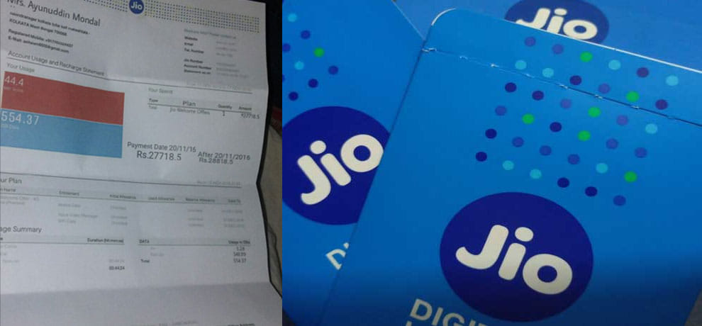 paid 99 rupees for reliance jio internet