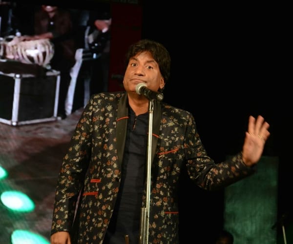  raju srivastav in a show in Lucknow.