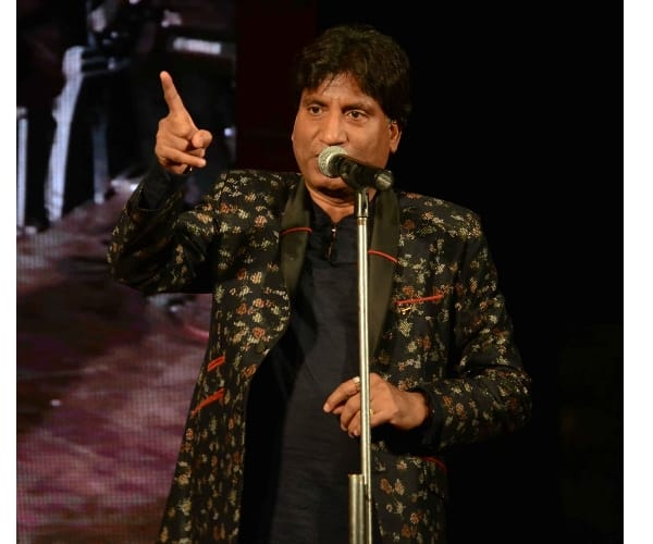  raju srivastav in a show in Lucknow.
