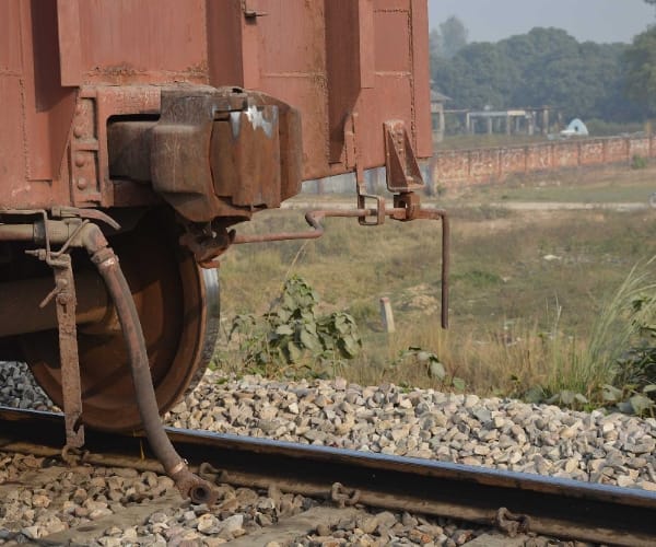 train devided into two parts coupling breaks down.