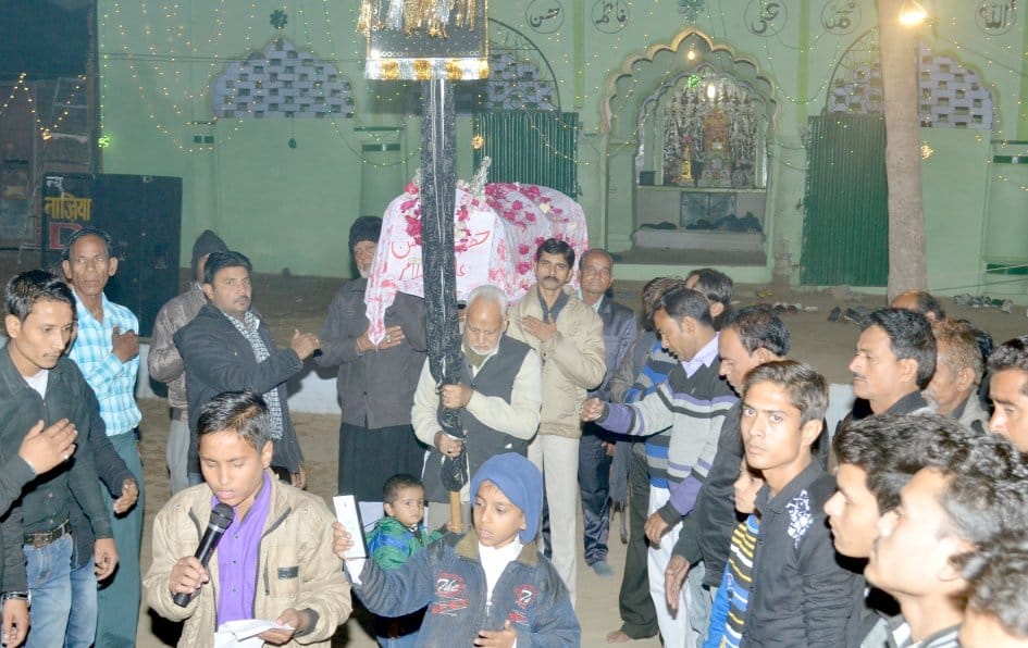 The martyrdom of Imam Hasan Alam extracted coffin