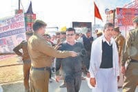 samanta rally, ink case, security alert, police, checking, kurukshetra