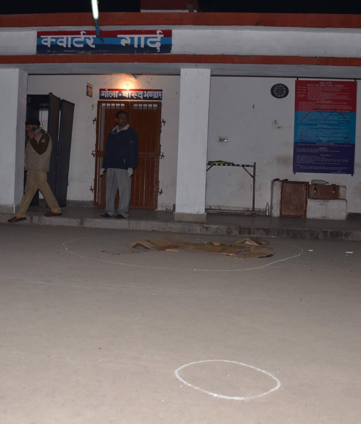 police men shot dead in dehradun police line.