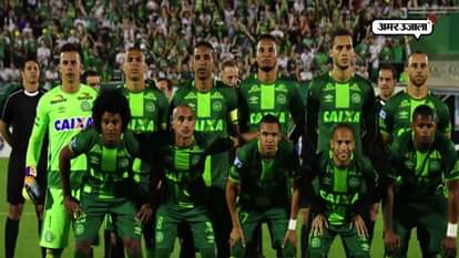 CARRYING BRAZIL SOCCAR PLAYERS, PLANE CRASH IN COLOMBIA