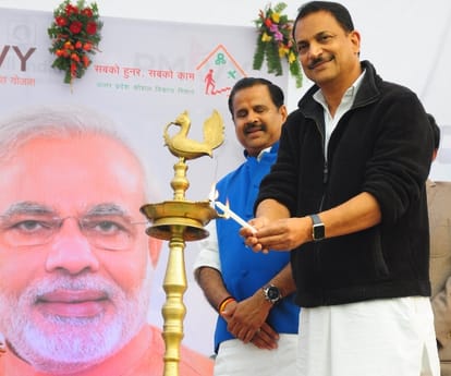 Rajeev pratap rudi declares for jobs in uttar pradesh.