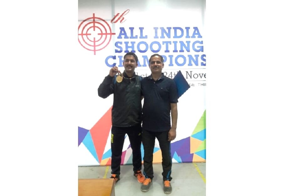 HP Police Constable Shubham won Gold Medal in Air Rifle at All india Police Shooting Championship.