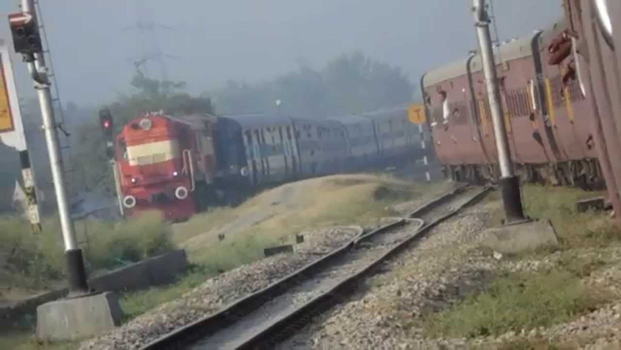 Train track damaged in etawah