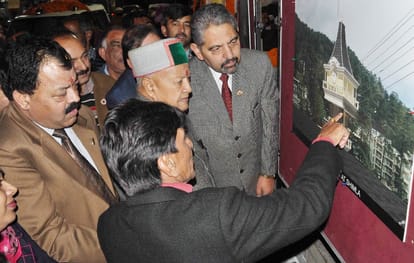 Virbhadra Singh Inaugaurate parking in shimla, New Building to RKMV.