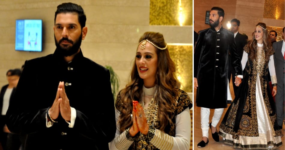 Yuvraj and Hazel sangeet ceremony at the lalit hotel in chandigarh