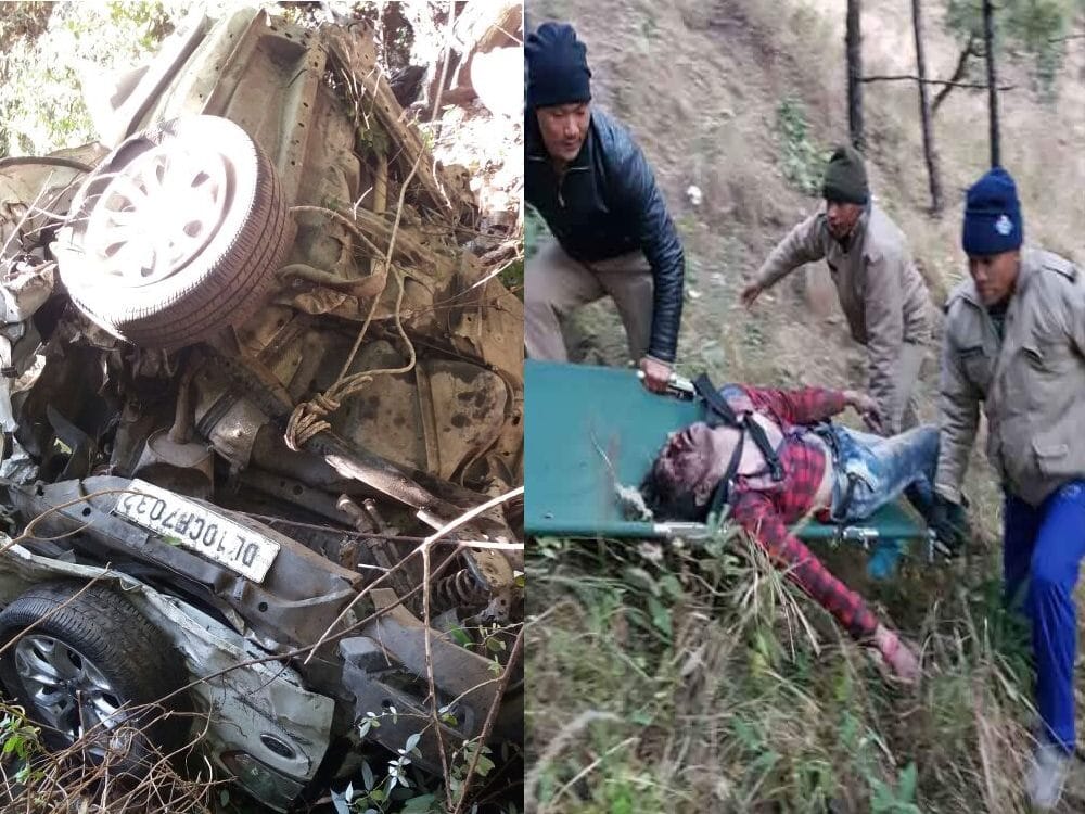 brutal accident in nainital highway, 4 killed