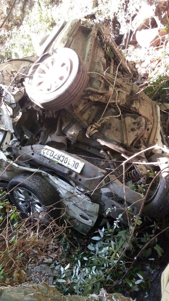brutal accident in nainital highway, 4 killed