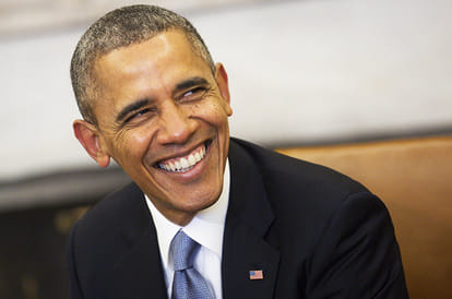 Obama says, his wife is "an intelligent leader"