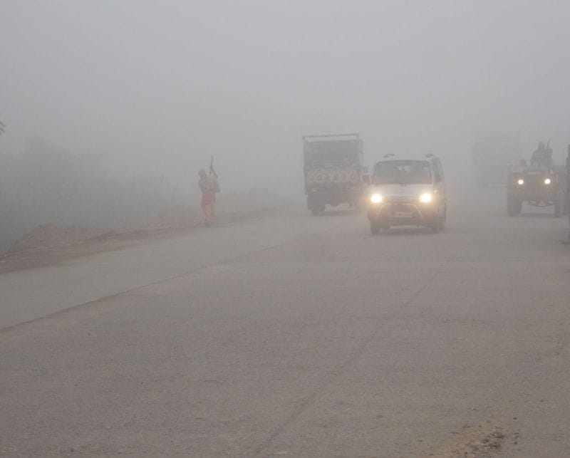 weather news hisar, fog hsiar, hisar