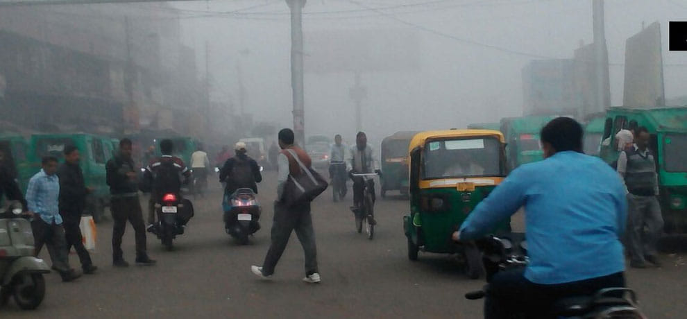  first fog pictures from North India, smog in several cities