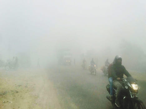 Fog was commanded by the speed of trains