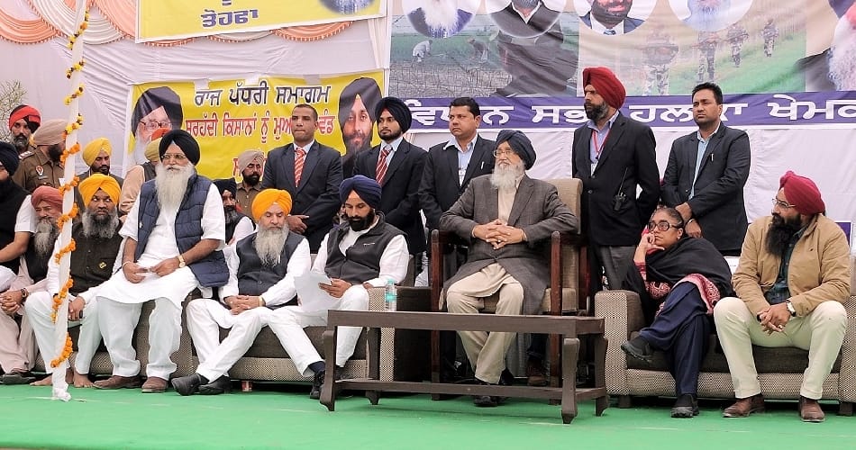 punjab CM Parkash singh badal on syl canal issue