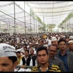 केजरीवाल की सभा में उमड़ी भीड़