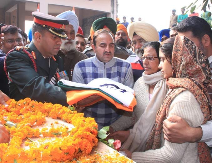Mother spoke that they proud of Sukhraj on his son's Sukhraj singh funeral