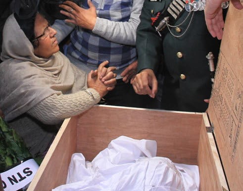Mother spoke that they proud of Sukhraj on his son's Sukhraj singh funeral