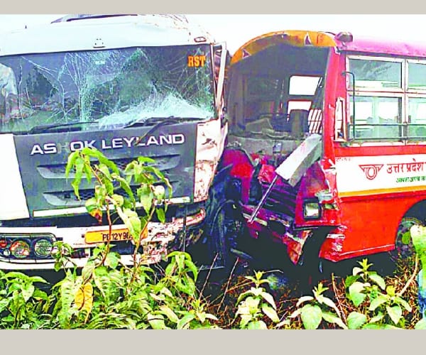 35 injured in an accident in raebareli.