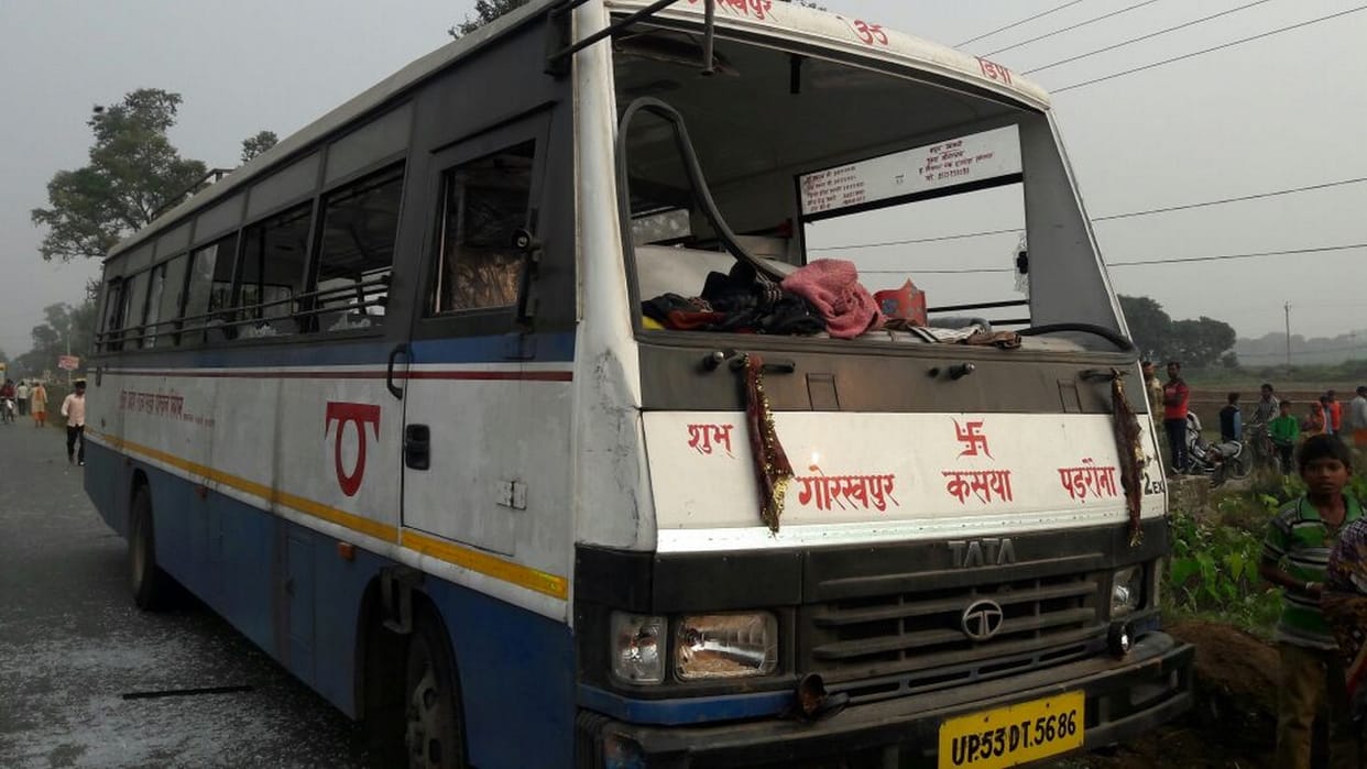 A girl was injured in a road accident when she was returned to home from college