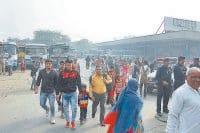 panipat, rodwej per chakka jam