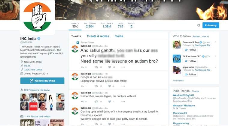 congress twitter account hack