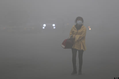 After knocking of fog hovering threat of accident