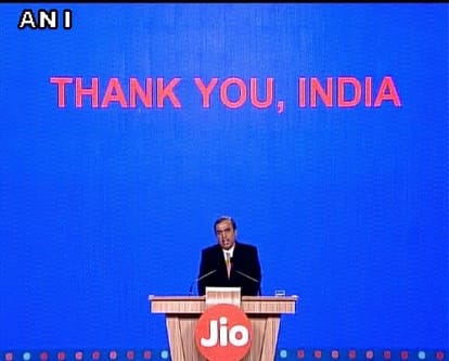 Mukesh ambani thanked to Central govt and trai