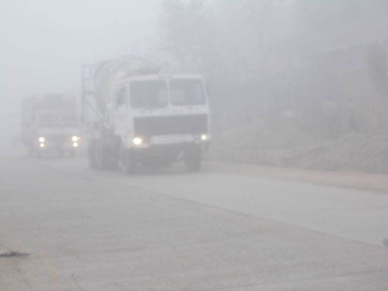 Dense fog commanded general pace of life