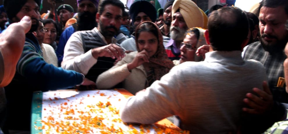Mother spoke that they proud of Sukhraj on his son's Sukhraj singh funeral