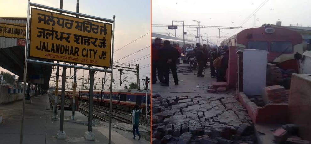 See, what happened when train came on platform
