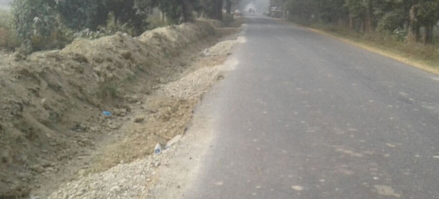 Trouble was dug to build road 