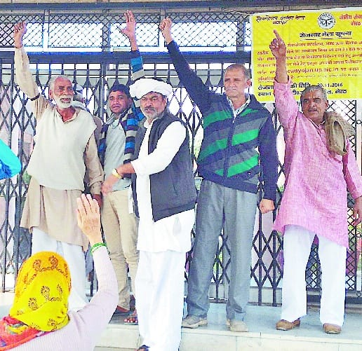 he pain of the farmers broke into politics