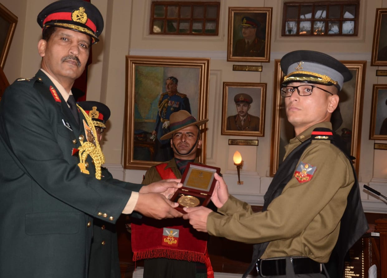 55 cadet pass out in graduation ceremony.