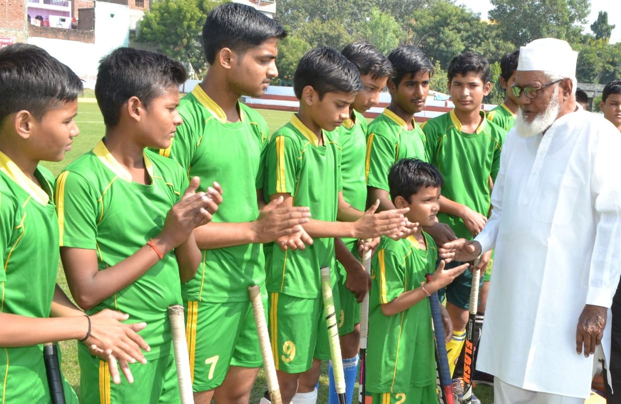 There are hockey champions Achcu Ustad Khan