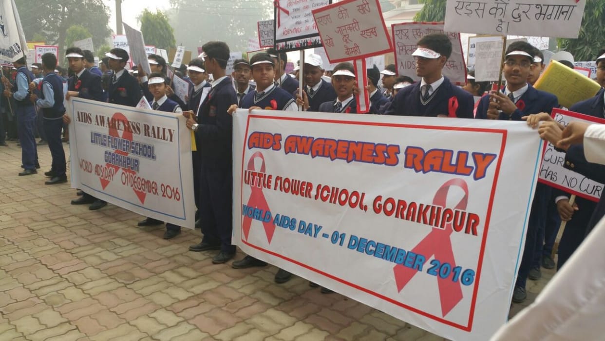 rally to aware on AIDS