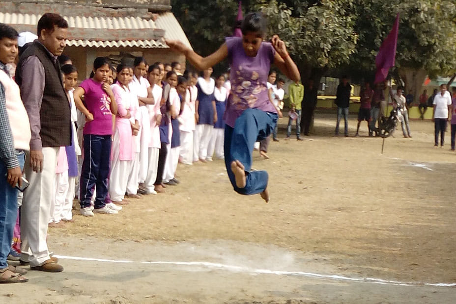 Amit eight hundred meter race and Triveni first 