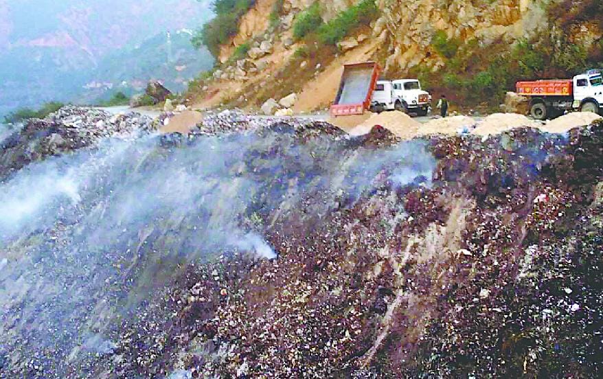 The place was a garbage dump now filled soil