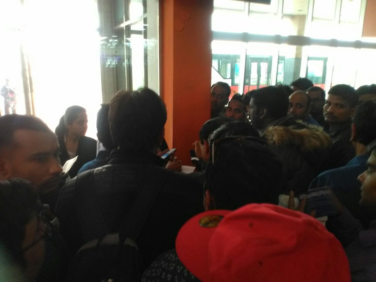 passengers protest at amausi airport in lucknow