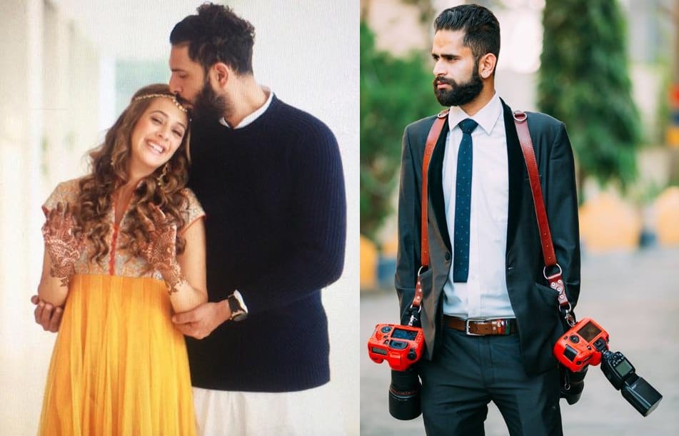 yuvraj singh and Hazel Keech wedding shoot by kartik bhagat.