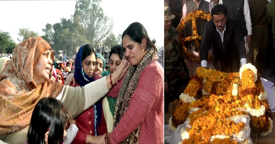 Martyr sanjeev funeral at jind haryana, mother statement