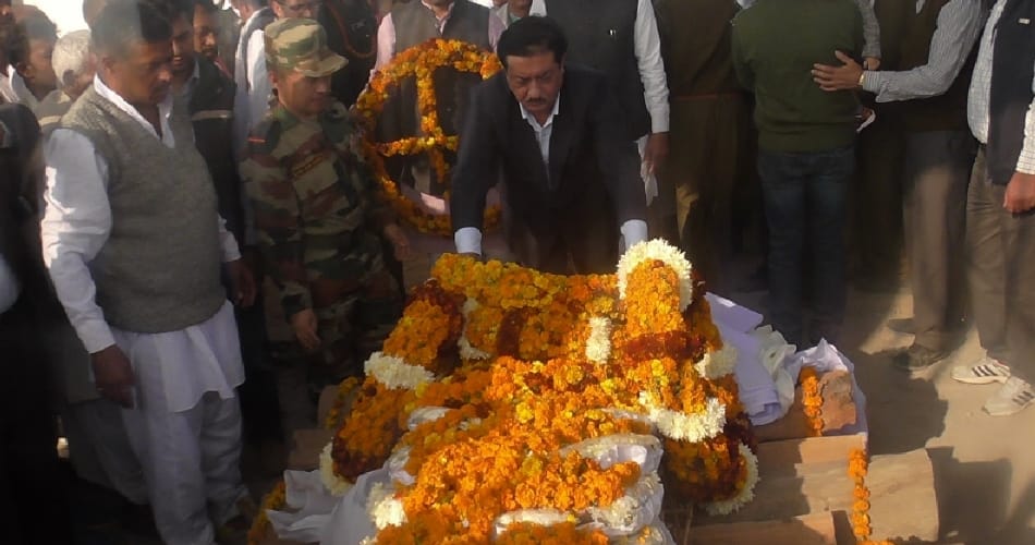 Martyr sanjeev funeral at jind haryana, mother statement