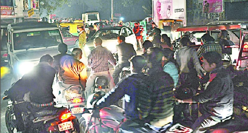 Jam intact, they harass