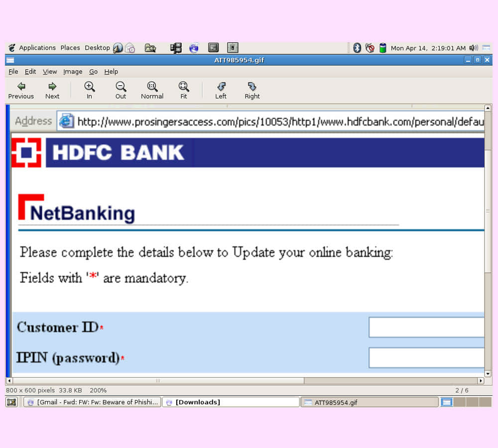 phishing websites stealing information from sbi icici 24 other banks us report