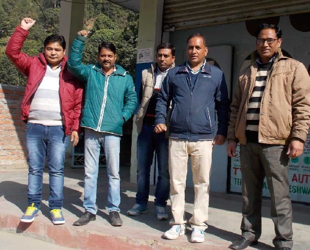 Transport workers against privatization on Carybhishkar