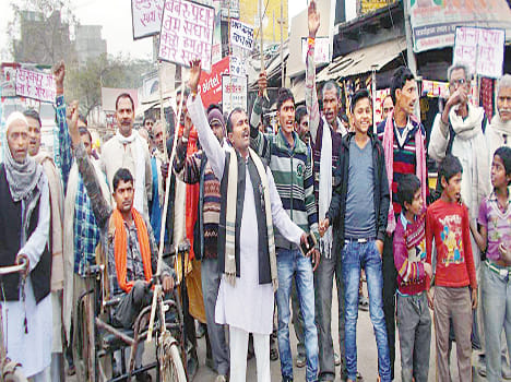 Farmers demonstrate