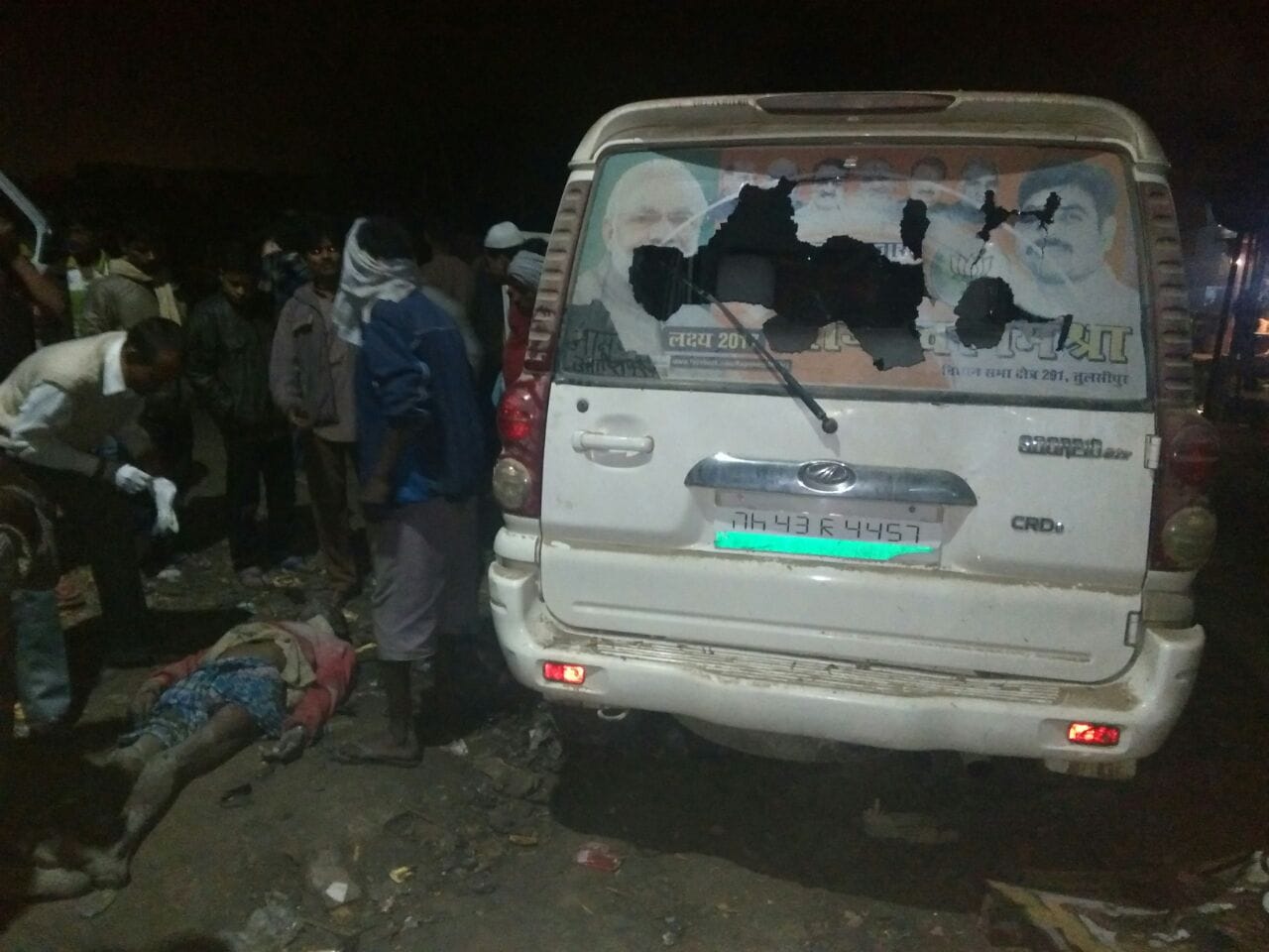 scorpio hits 6 people sleeping on road in balrampur