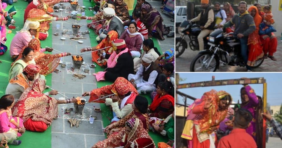 noteban changed situations in india, unique kind of 12 marriages at panipat of haryana