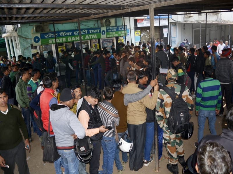 anger in public over no cash